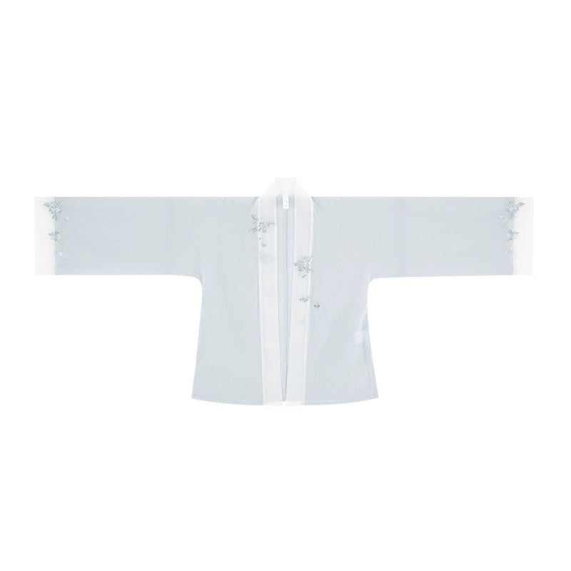 Song Dynasty short shirt Tencel suspender hundred skirts Hanfu song HanFuDreams Silk blouse S