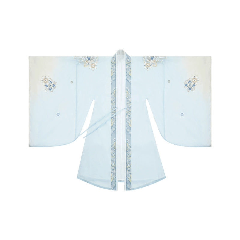 More than thirteen [Changshengle] woven gold embroidered large-sleeved Hanfu women's silk