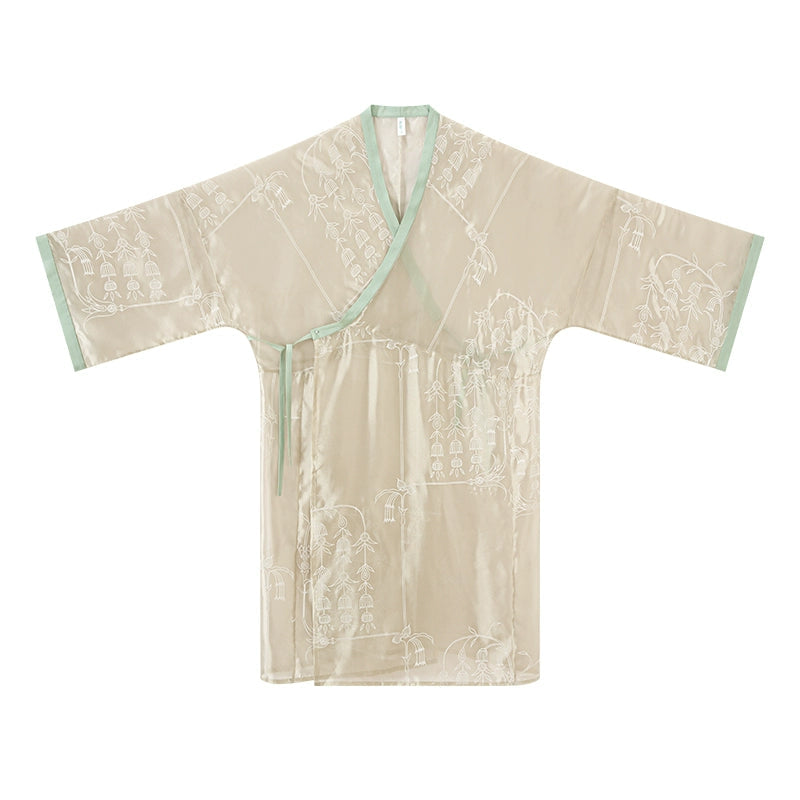 Wei Jinfeng straight train plain yarn flocking clothes Hanfu HanFuDreams
