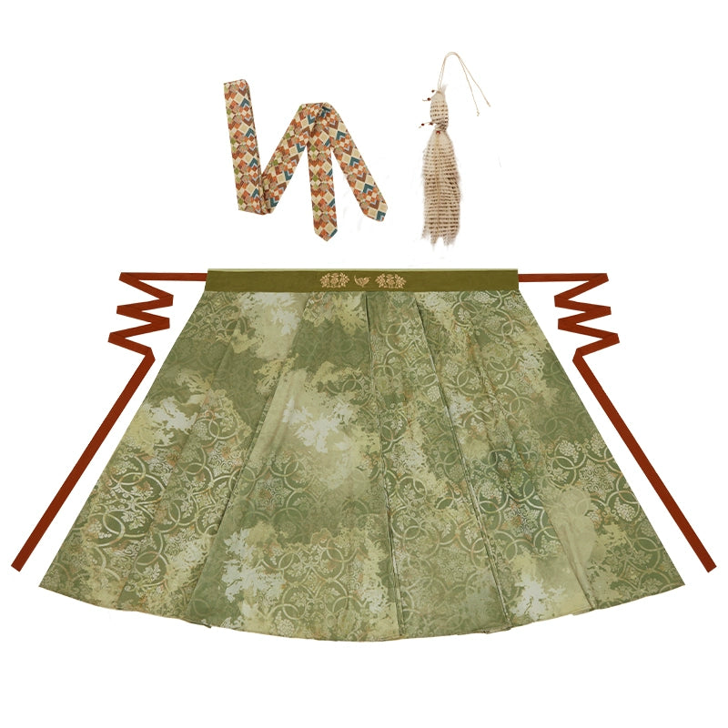 More than thirteen [red flame and snow] autumn and winter warm jacket, cardigan and three-pleat skirt han HanFuDreams Three plush skirt XS