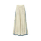 [Cool Moon] Modern Hanfu 2-Piece Set modern Shisanyu Wide-Leg Pants (Beige) S