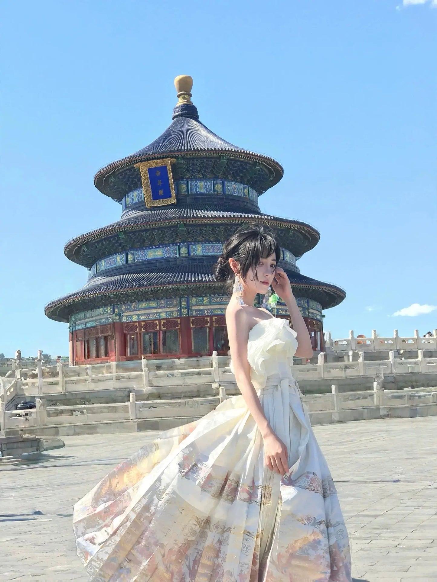 Flower Fairy Story [Yan Yunting] Bust Skirt Weaving Gold Horse Skirt Set Brocade Han han HanFuDreams