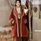 Chi Xia [Weaving Hua] Fleece Chenier Tang Coat Multi-colored Tang System