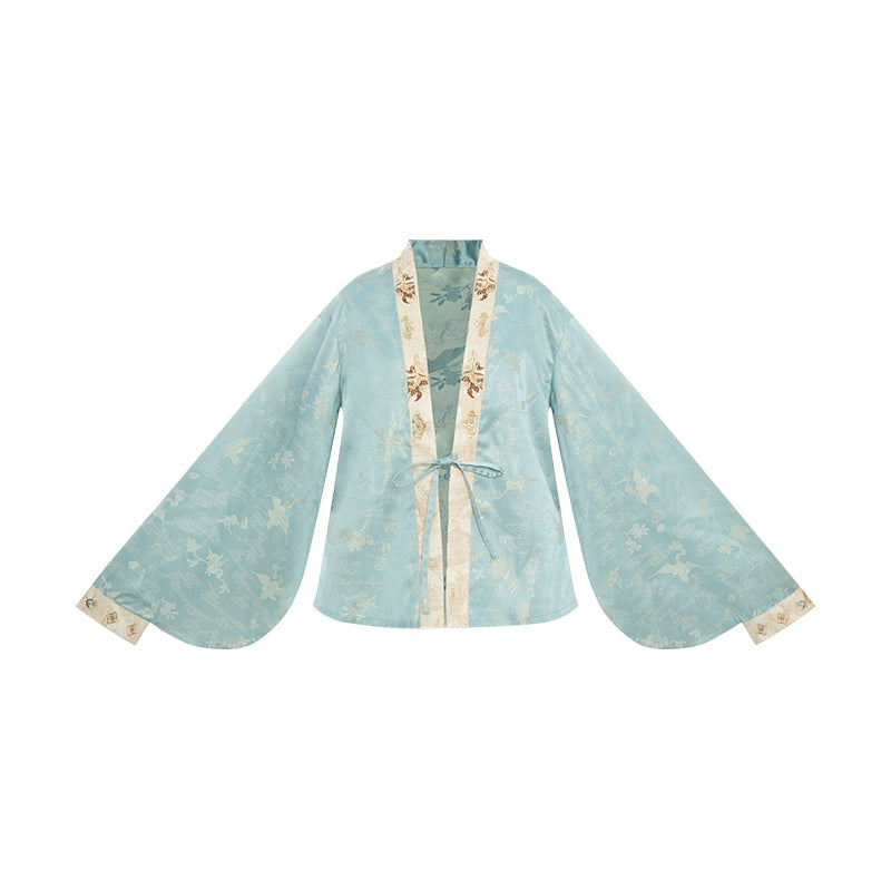 More than thirteen [Jingyun voiceless voice] velvet jacket chest skirt Tang tang HanFuDreams Cardigan S