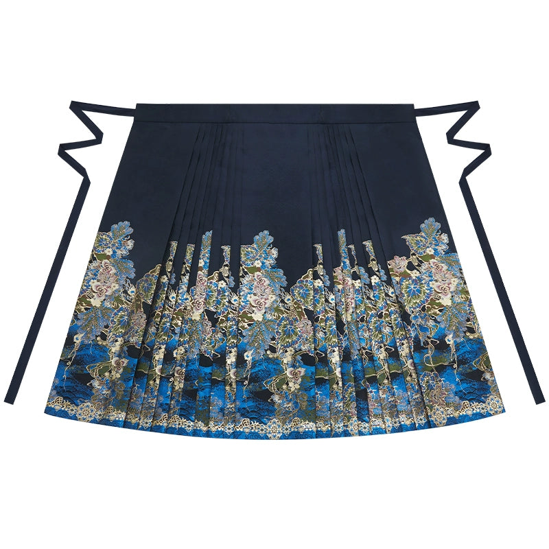 More than Thirteen [Snake Marsh Ghost City] Original Weaving Gold Horse Dress Hanfu ming HanFuDreams Horse skirt S