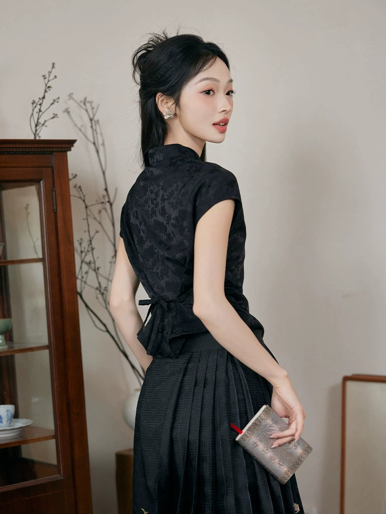 More than thirteen [Fuxiang] new Chinese-style dark-patterned jacquard top modern HanFuDreams