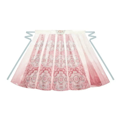 [Disney, Mary Cat] spring Hanfu modern More than thirteen chest-length skirt XS