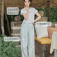 More than thirteen [mints] summer short-sleeved sports suit modern HanFuDreams