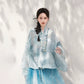 [Jade Waves] Printed Ming Style Hanfu Set ming Shisanyu One Set S