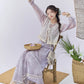 Flower Fairy Story [Qing Yunjin] Crew Neck Vest Improved Song Pants Wide Leg Pants song HanFuDreams