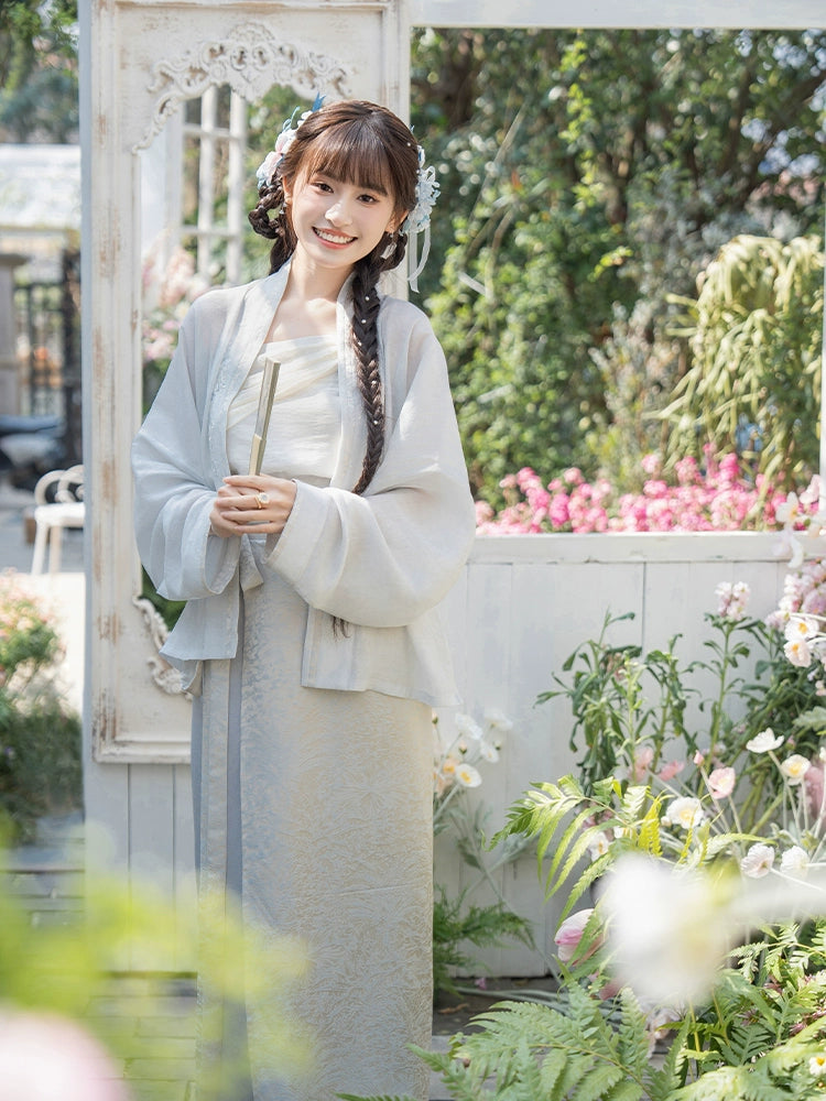 More than thirteen [Yunsheng smoke] cardigan with two skirts, Song Dynasty Hanfu song HanFuDreams