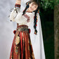 More than thirteen [snowfield flowers] Tibetan style horse dress ming HanFuDreams