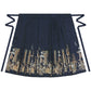 More than Thirteen [Painted Evening] New Chinese Horse Skirt Suit Women modern HanFuDreams Horse Dress (Navy Blue) XS
