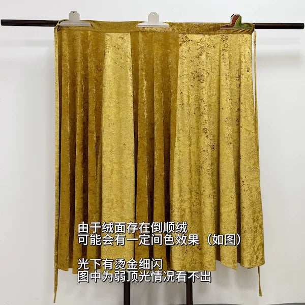 Qin Pick [Phoenix Terrace] Velvet bronzing hairpin flower lady picture HanFuDreams Golden hot gold velvet skirt xl trailing, others do not drag M