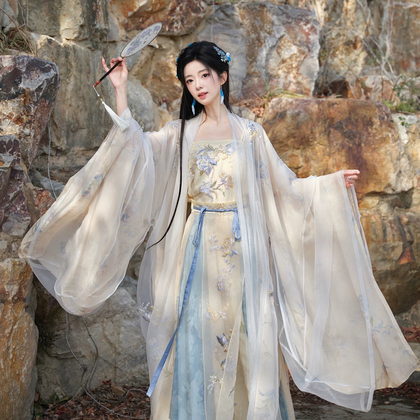 [Hidden Mist] Chen Duling Tang Hanfu Set tang Shisanyu 3-Piece Set S