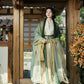 More than thirteen [月隐竹亭] Liu Shishi Oriental Huai Bamboo with the same Hanfu song HanFuDreams two-piece set S