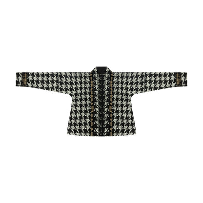 More than thirteen [Disney, Kuila - Black and White Witch] thousand bird grid two skirts modern HanFuDreams Straight neck cardigan S