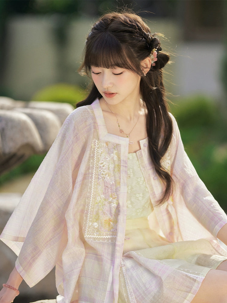 More than thirteen [vine smoke] half-sleeved anti-penetration shorts, national style set modern HanFuDreams