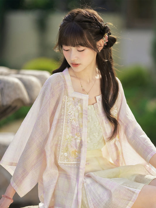 More than thirteen [vine smoke] half-sleeved anti-penetration shorts, national style set modern HanFuDreams