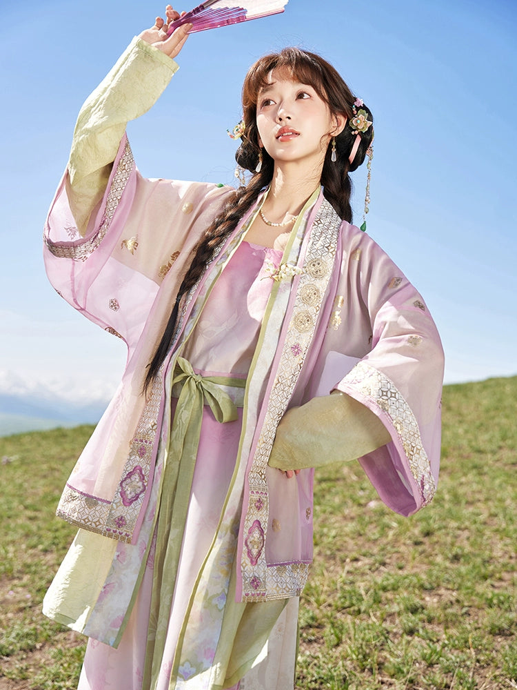 More than thirteen [flower years late] gradual change of color Song pants Song Hanfu song HanFuDreams