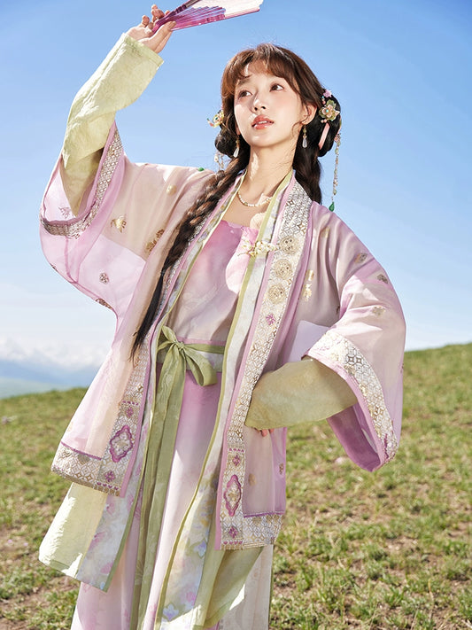 More than thirteen [flower years late] gradual change of color Song pants Song Hanfu song HanFuDreams