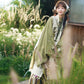 More than thirteen [Moshang Qingli] Bijia stand-up collar long shirt pleated skirt Ming-made ming HanFuDreams