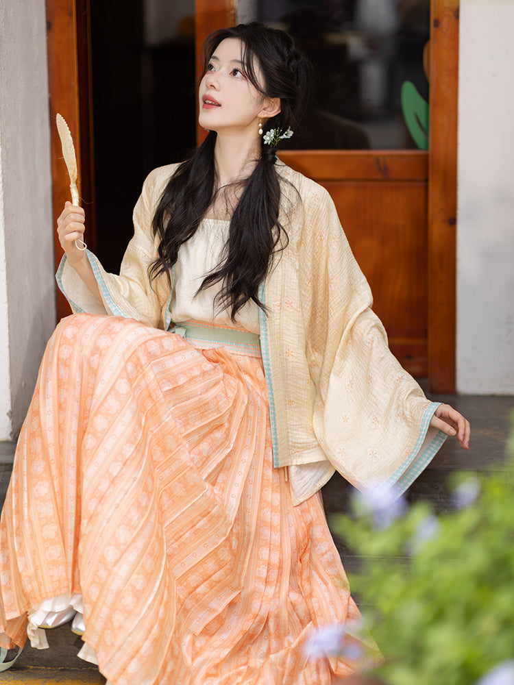 Song Dynasty Cardigan Shorts Hundred Skirts Hanfu song HanFuDreams