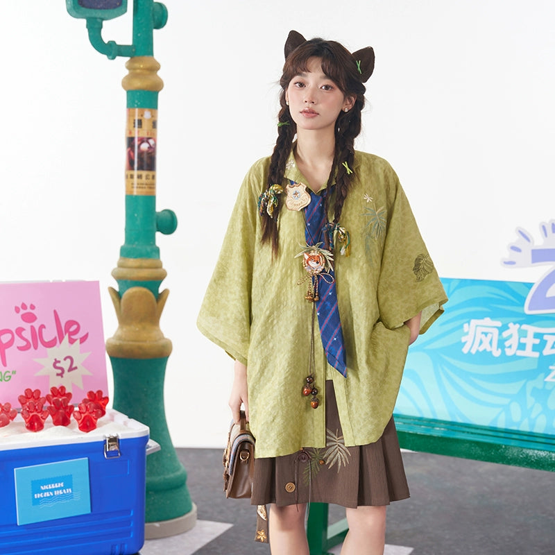 More than thirteen [Disney, Nick] spring and summer Tencel jackets modern HanFuDreams two-piece set S