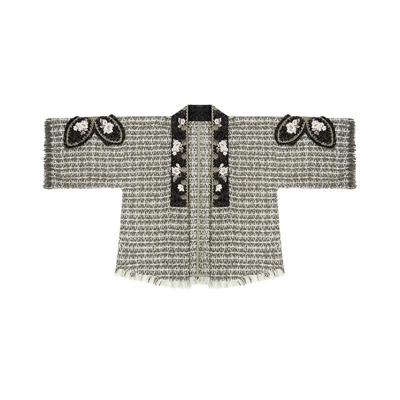 More than thirteen [heavy sandalwood condensing fragrance] Xiaoxiangfeng jacket velvet suspender skirt modern HanFuDreams jacket S