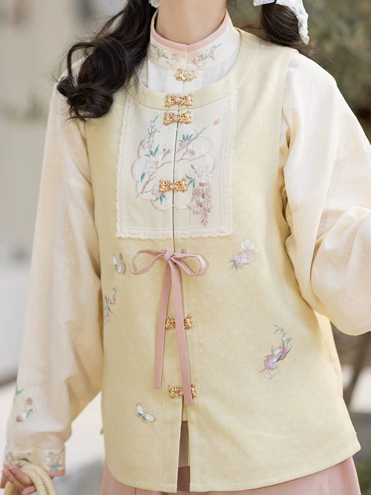 Chi Xia [Tao Yao] Ming short than armor cotton short shirt with six broken skirts ming HanFuDreams