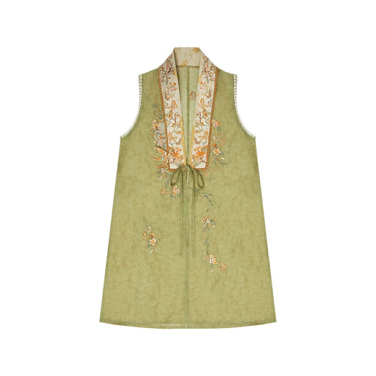 More than thirteen [Inkless Art] Modern Hanfu Sleeveless Dress 3-Piece Set