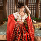 More than thirteen [pearl flame] flat-necked broken skirt Hanfu han HanFuDreams Two-piece set, in stock. S