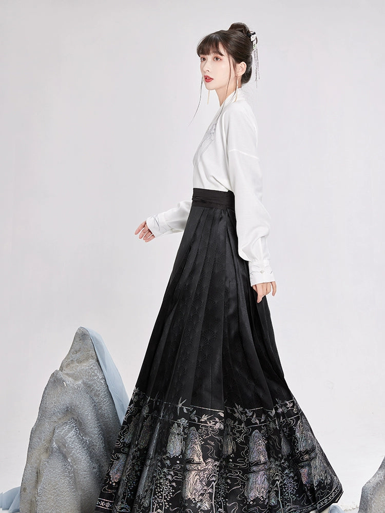 Song Dynasty Short Shirt Ming Horse Face Hanfu