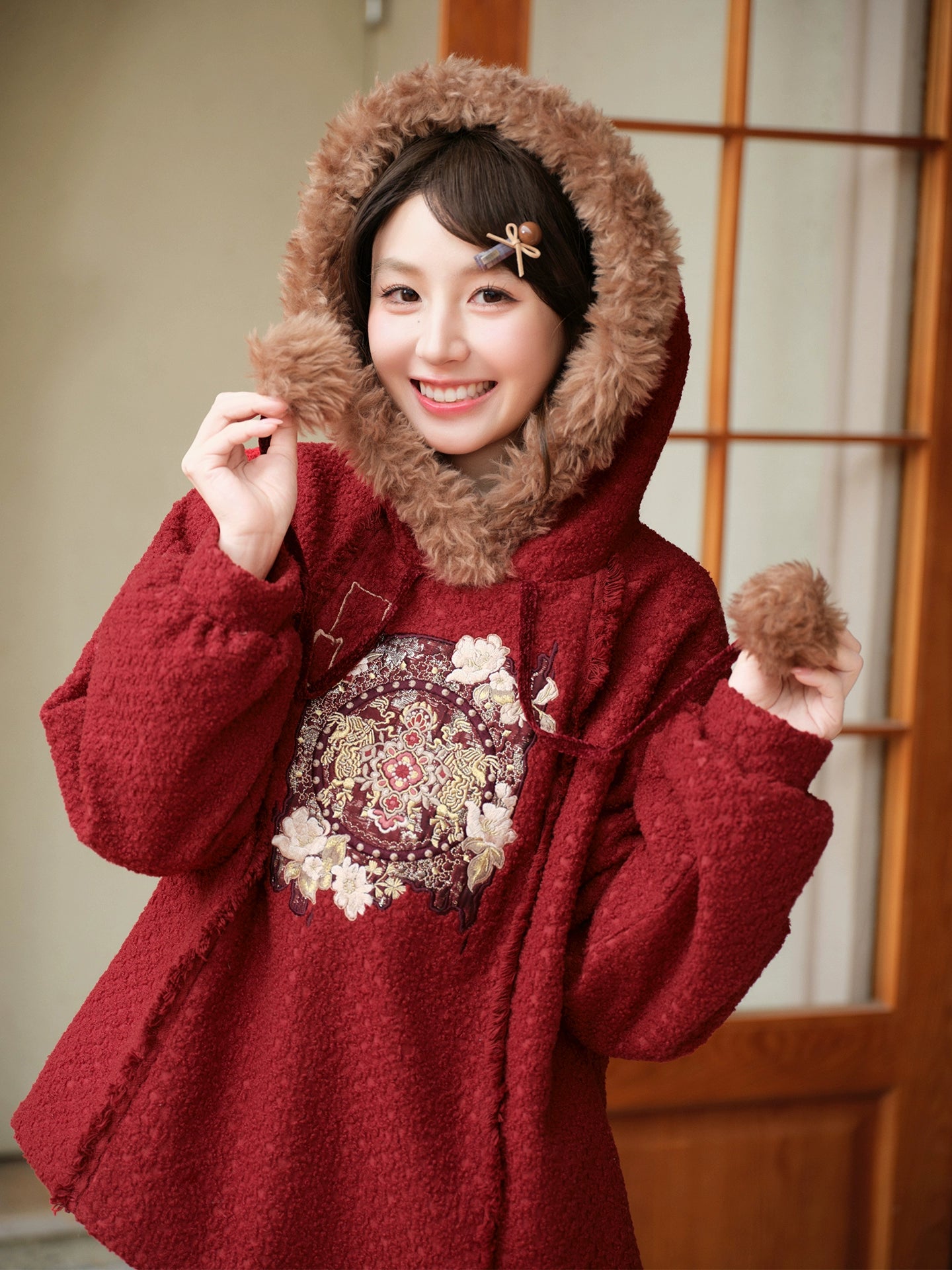 More than thirteen [walking horses] fleece hooded sweater pants national style set