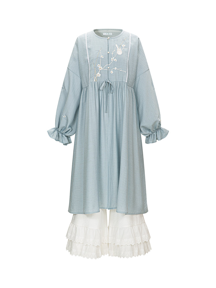 Han Element Man Cotton Crew Neck Long Shirt Song Pants Hanfu han HanFuDreams