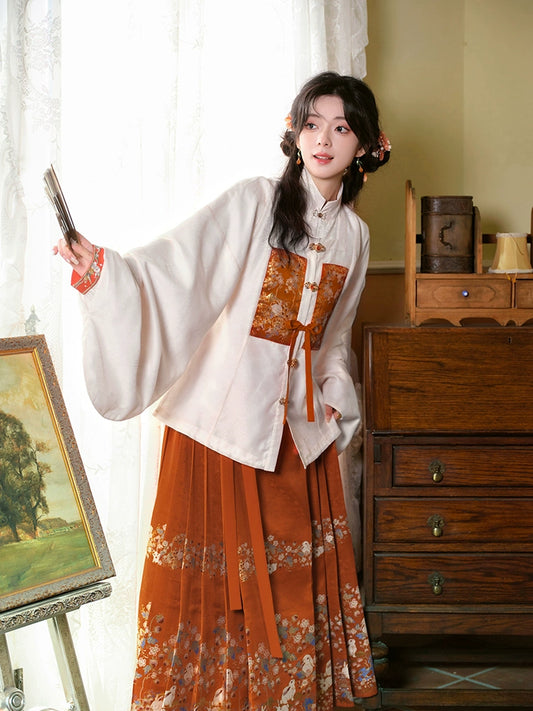 More than thirteen [spirit rabbit lanterns] horse dress, Ming autumn style ming HanFuDreams