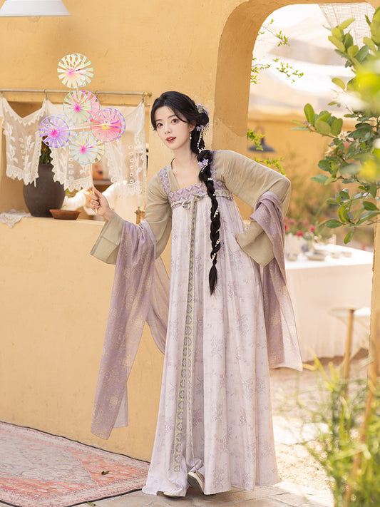 Tang Tencel Shawl Chest Suspender Skirt Hanfu Women
