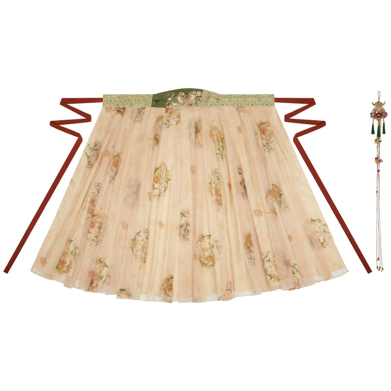 More than thirteen [close to midsummer] Heavy industry embroidered chest-length skirt Hanfu han HanFuDreams Chest-length skirt (with accessories) XS