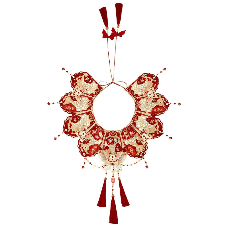 More than thirteen [瑞香宝相] New Chinese horse dress toasting clothes women song HanFuDreams Cloud shoulder XS