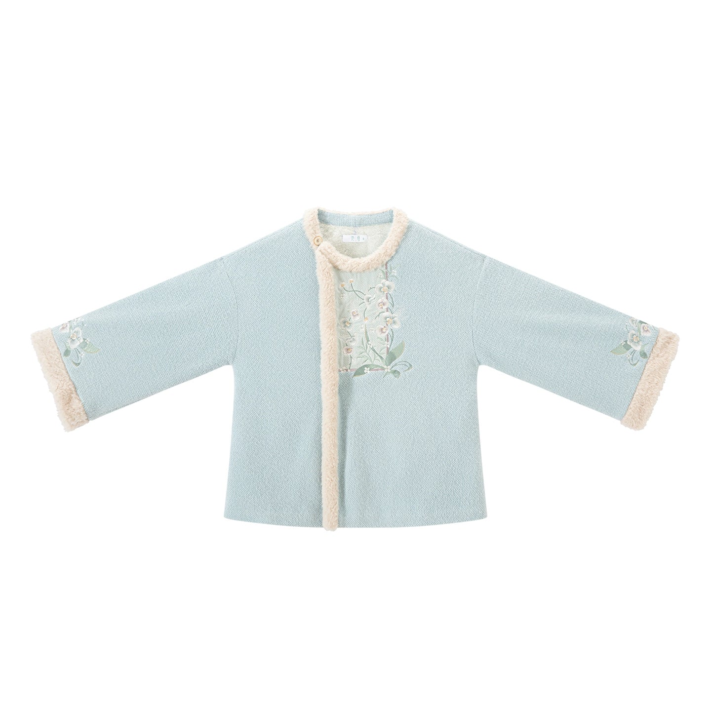 Chi Xia [Phalaenopsis Snow] Chenier Short Jacket Wide Leg Pants Han han HanFuDreams Fleece chenille jacket S spot