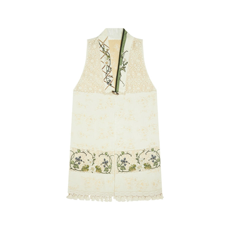 More than thirteen [Moshang Qingli] Bijia stand-up collar long shirt pleated skirt Ming-made ming HanFuDreams than a S