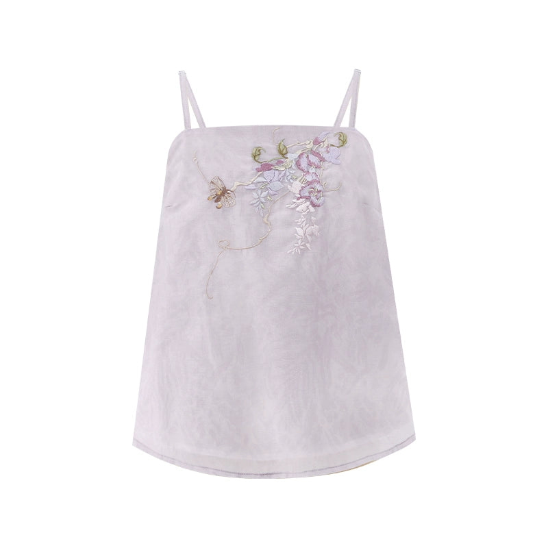 More than thirteen [文藤丹青] Tencel suspender hundred skirts Song Hanfu women song HanFuDreams Sling S