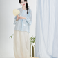 Modern Hanfu Summer Set — Cami Top, Cropped Shirt & Lantern Pants han Chixia