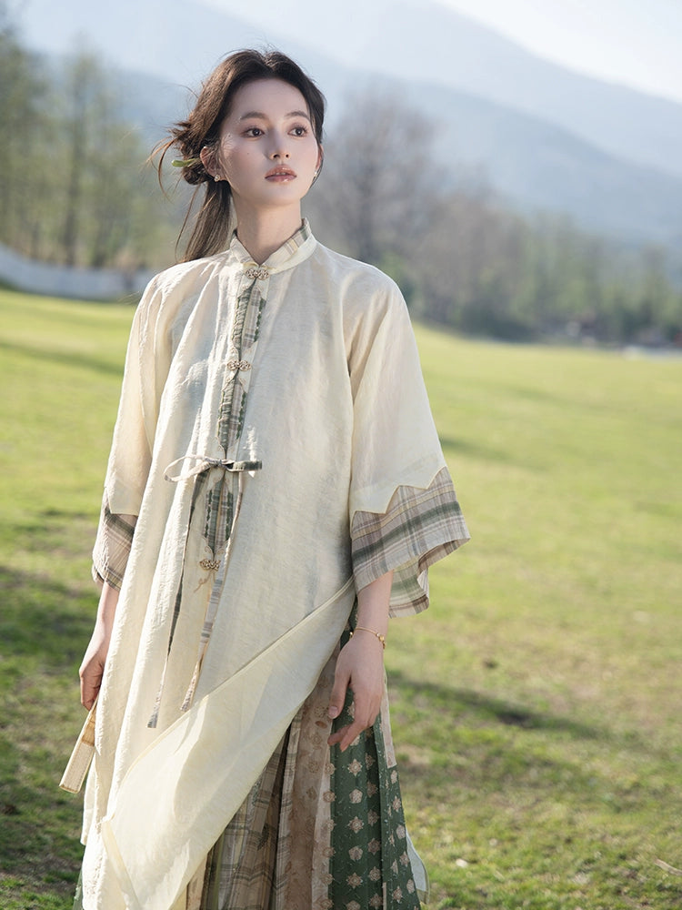 More than Thirteen [清平曲] Spring and Summer Tencel Longshirt Suspender Song Hanfu song HanFuDreams