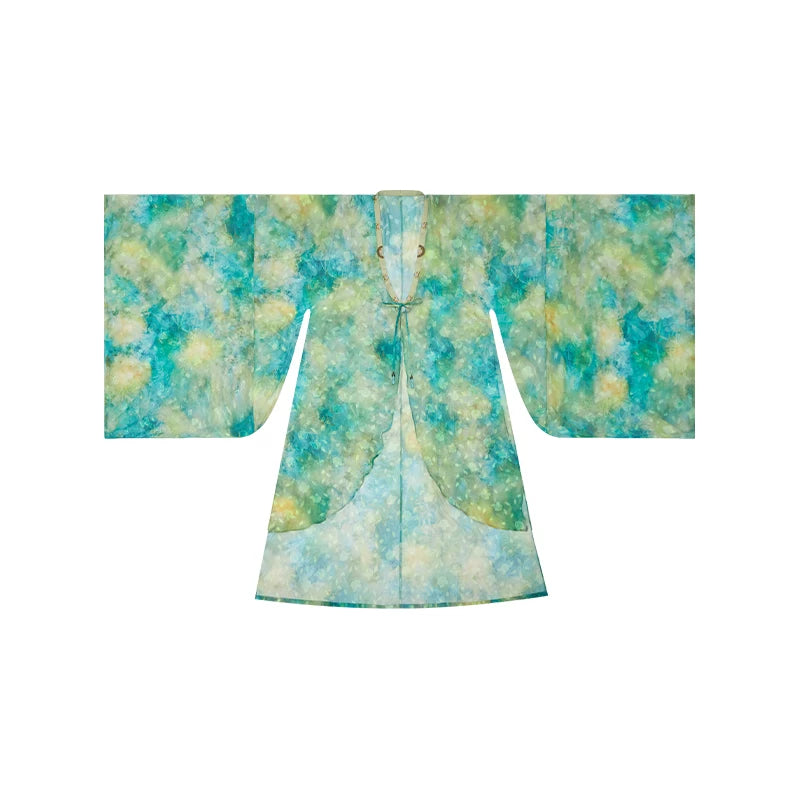[Jade & Everlasting Spring] Tang Hanfu Set tang Shisanyu Outer Layer Wide-Sleeve Top S
