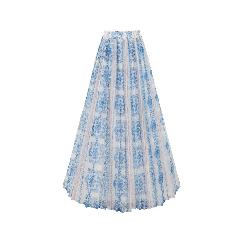 More than thirteen [壁上花] summer commuter denim national style suit modern HanFuDreams Lower skirt, in stock. XS