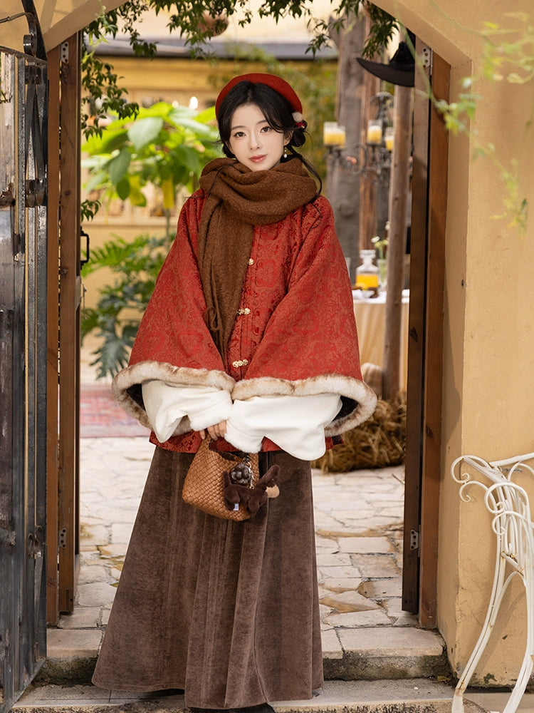 Chi Xia [Winter Jubilee] New Year's Ming-made Zhaojun jacket six broken skirts