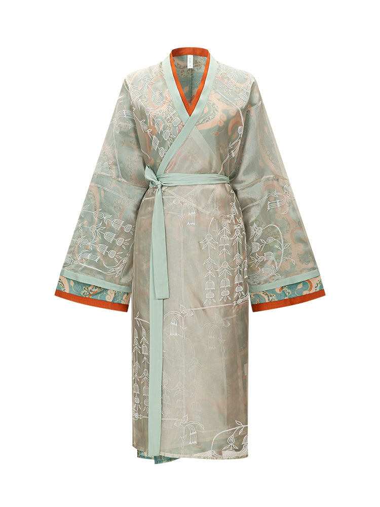 Wei Jinfeng straight train plain yarn flocking clothes Hanfu HanFuDreams