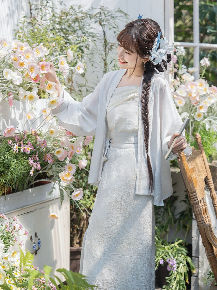 More than thirteen [Yunsheng smoke] cardigan with two skirts, Song Dynasty Hanfu song HanFuDreams