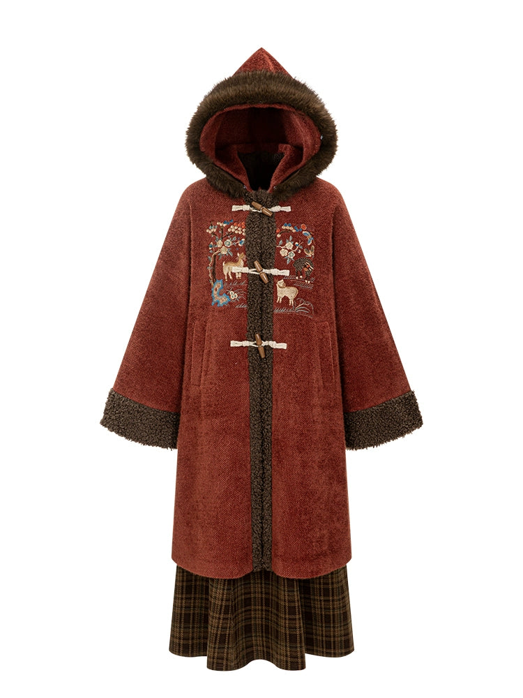 Chi Xia [Red Clay Small Stove] Han Element Coat Six Broken Skirt